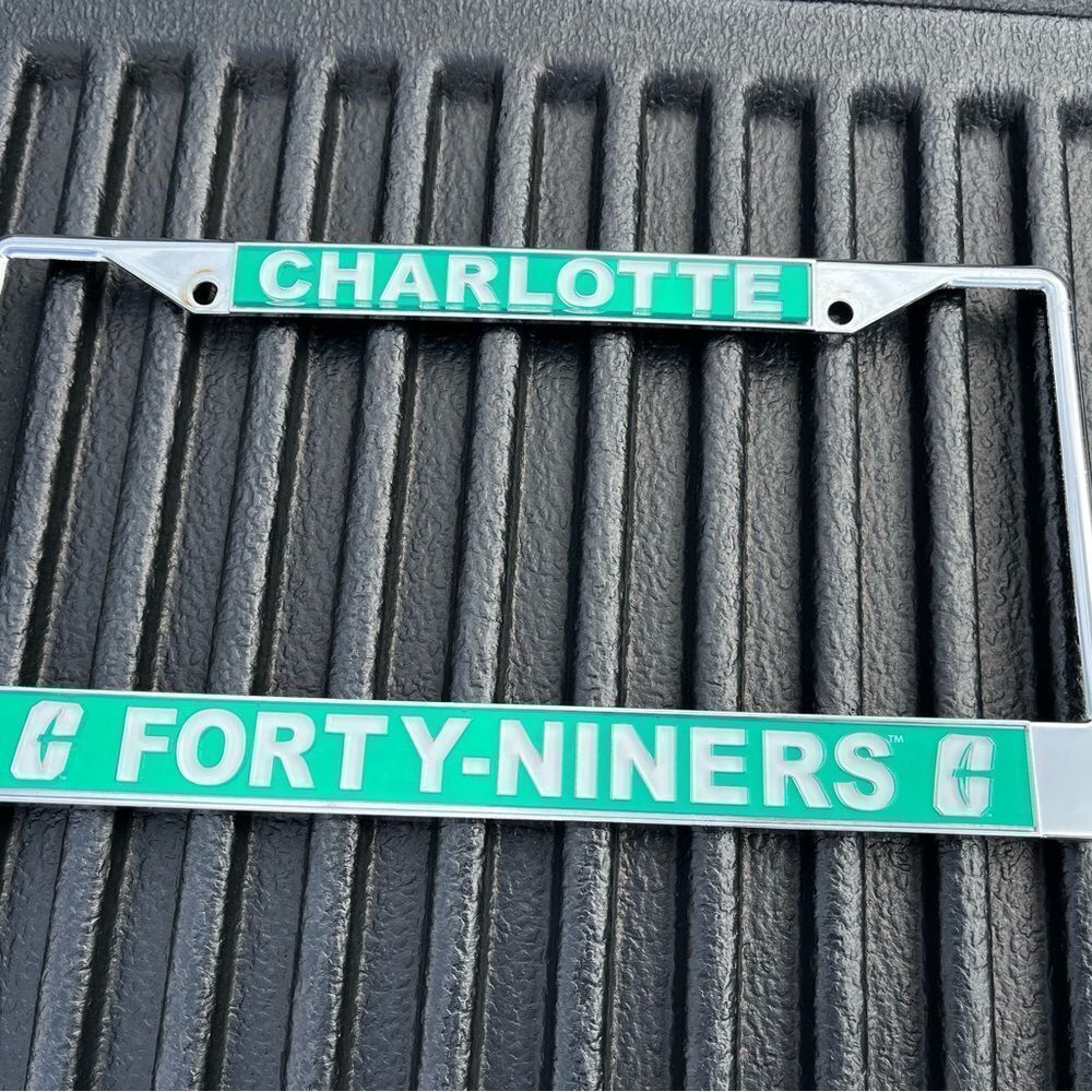 University Charlotte Forty Niners 49ers Football License Plate Frame Car Truck